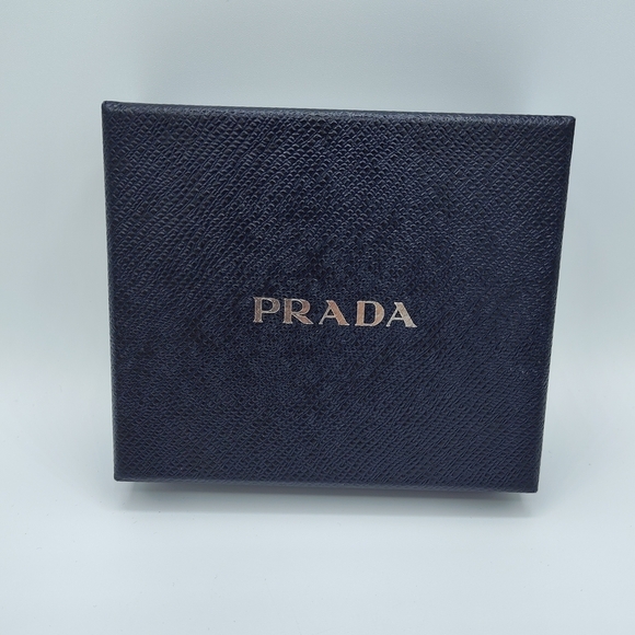 unbranded Other - PRADA Navy Saffiano Gift Box | Silver Logo | 6.25x5.25 | Luxury Packaging EUC